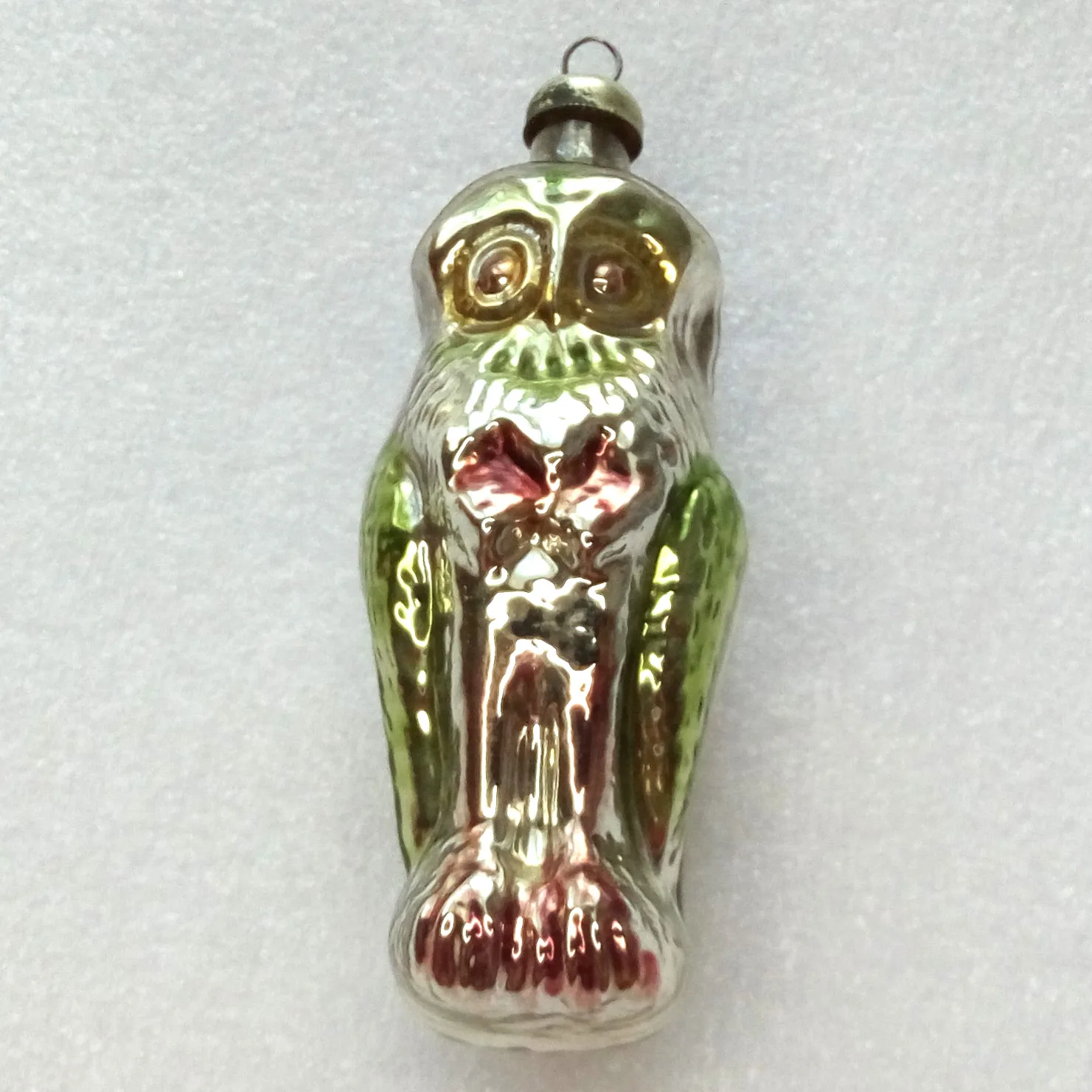 Vintage Glass Christmas Ornaments Old Owl