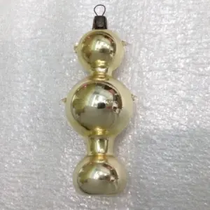 Vintage Glass USSR Christmas Ornament Old Samovar