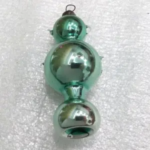 Vintage ANtique Glass USSR Christmas Ornament Old Samovar