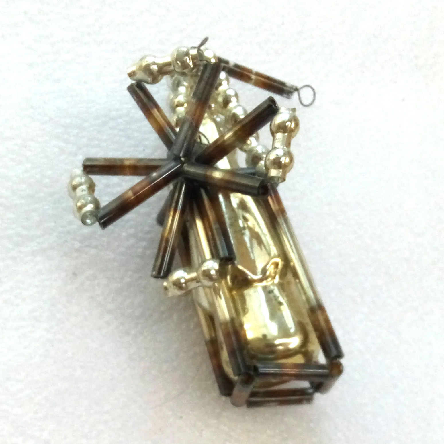 Vintage Glass Christmas Ornament Wind Mill