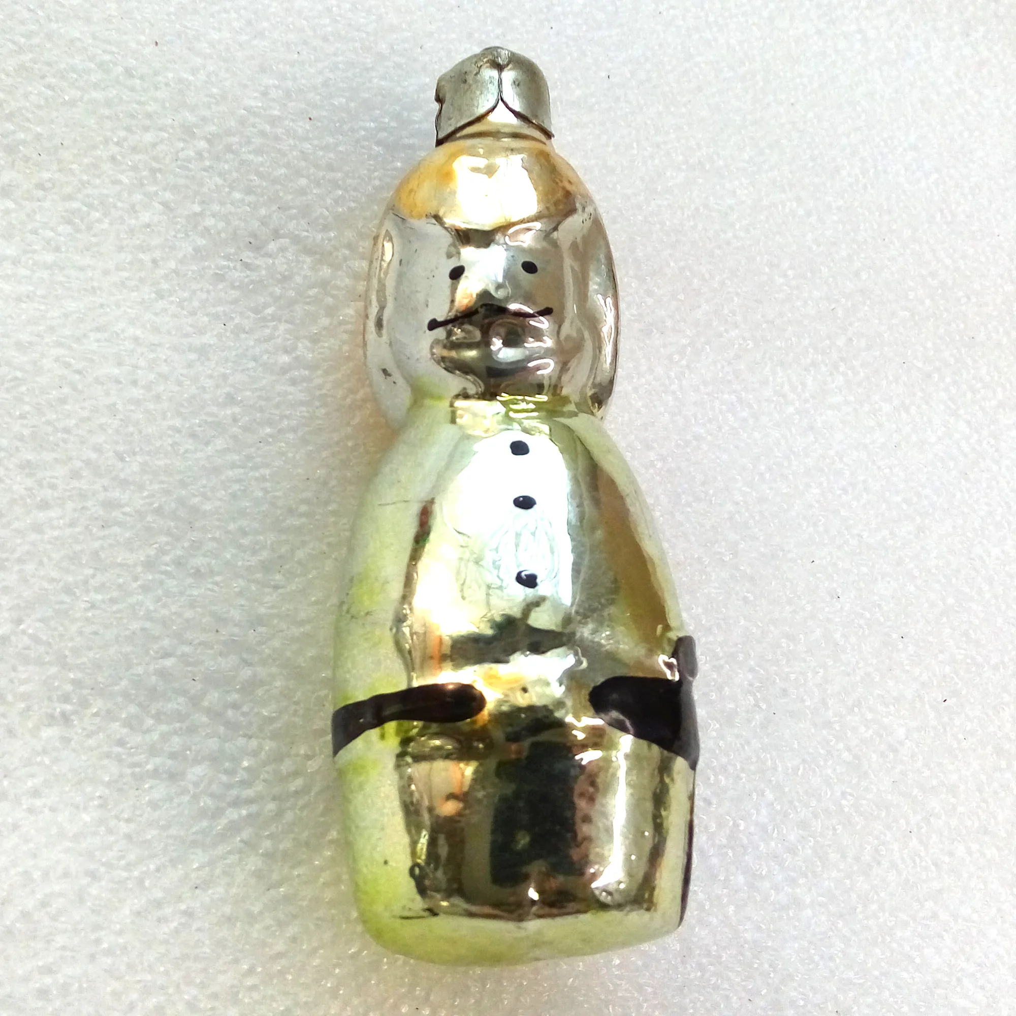 Vintage Glass Christmas Ornament Firefighter