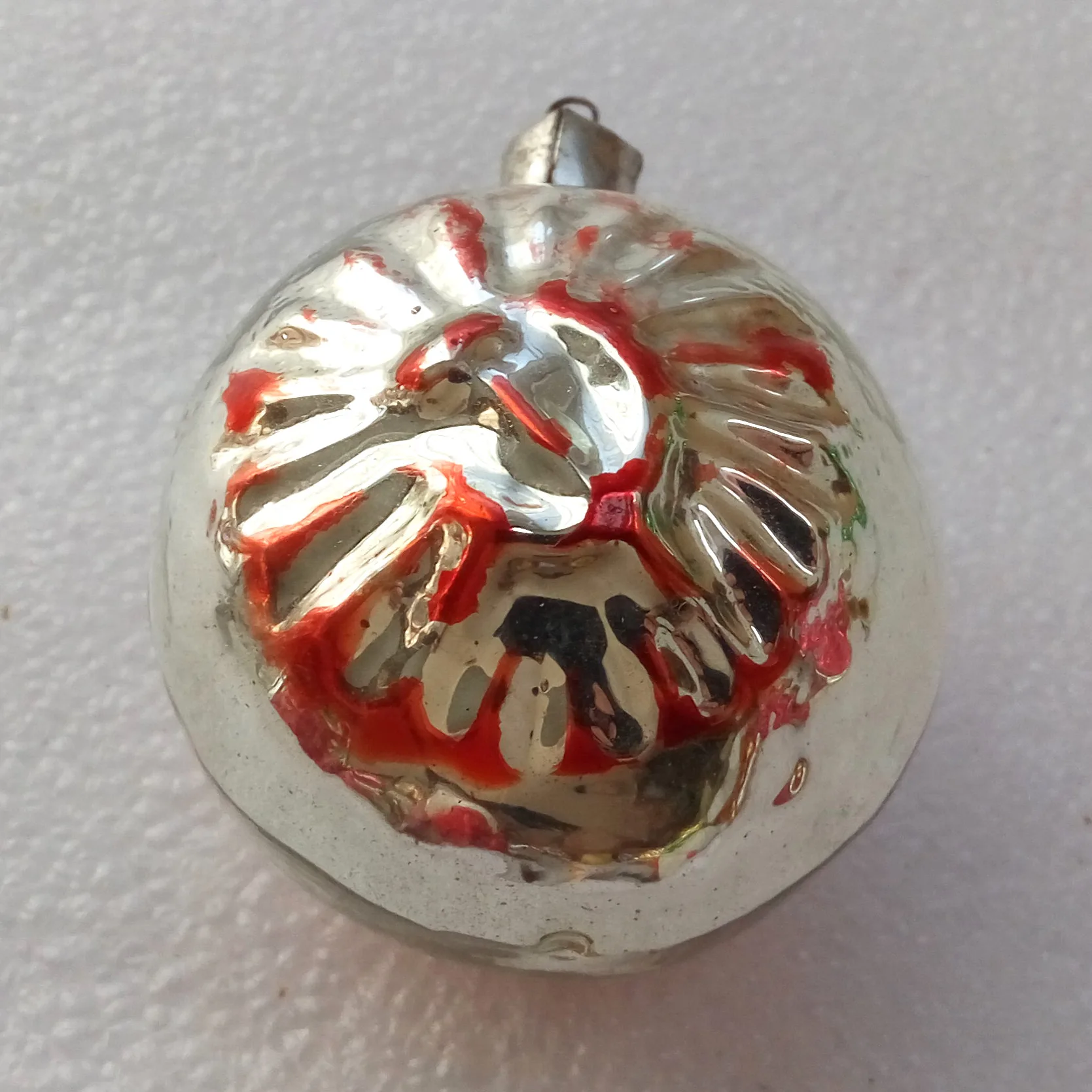 Antique Vintage Glass Christmas Ornament Hammer & Sickle