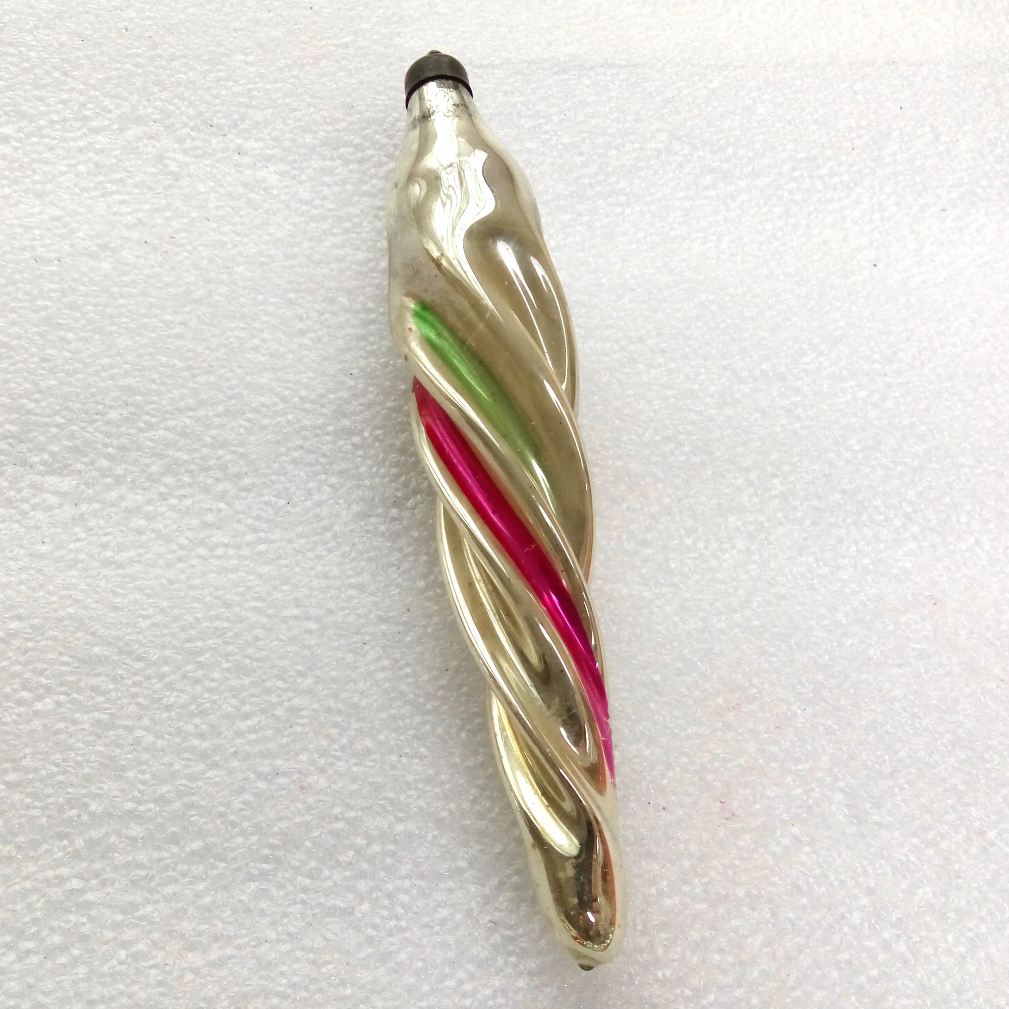 Old Antique Vintage Glass Christmas Ornament Icicle