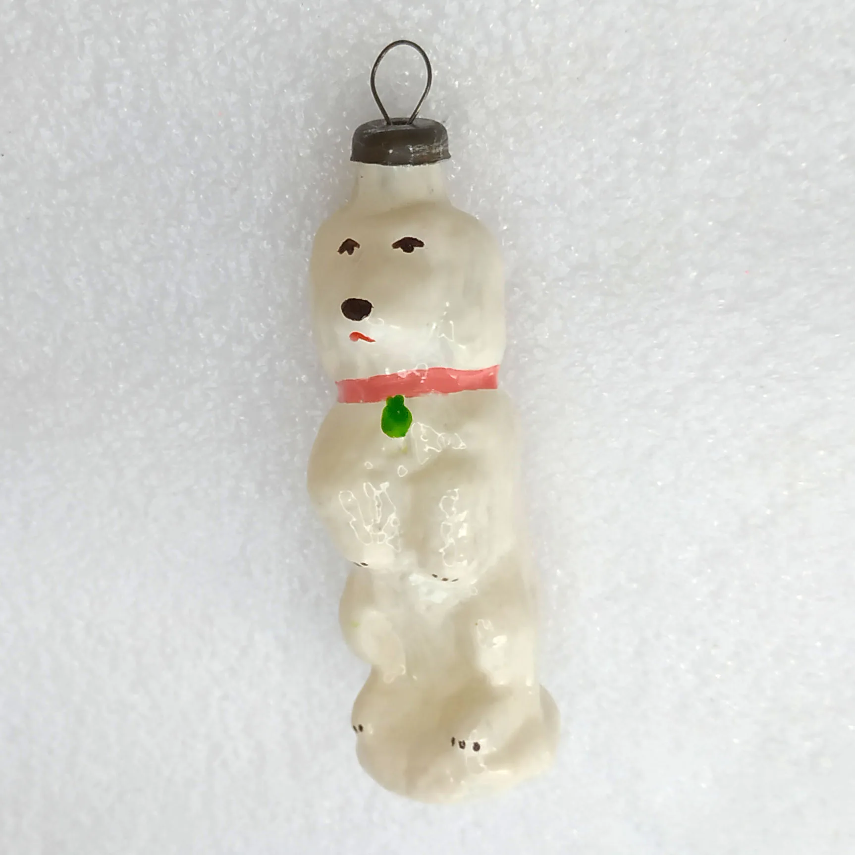 Antique Vintage USSR Glass Christmas Ornament Dog
