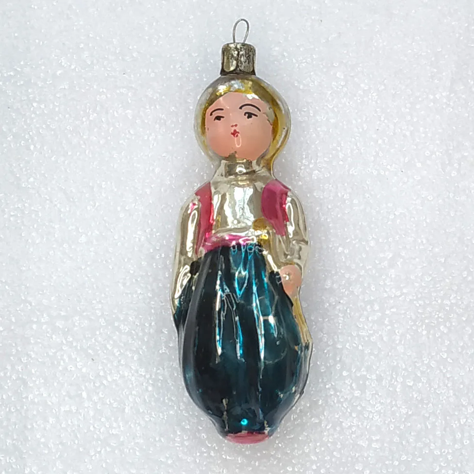 Vintage Antique Mercury Glass USSR Christmas Ornament Aladdin
