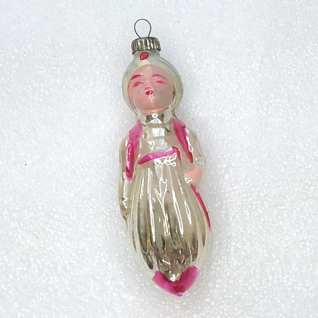 Vintage Antique Mercury Glass USSR Christmas Ornament Aladdin