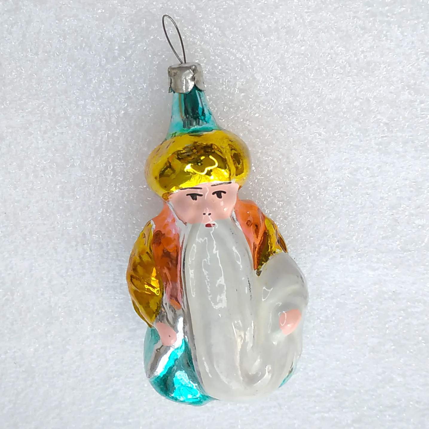 Antique Vintage Silver Glass Christmas Ornament Tree Old Sultan