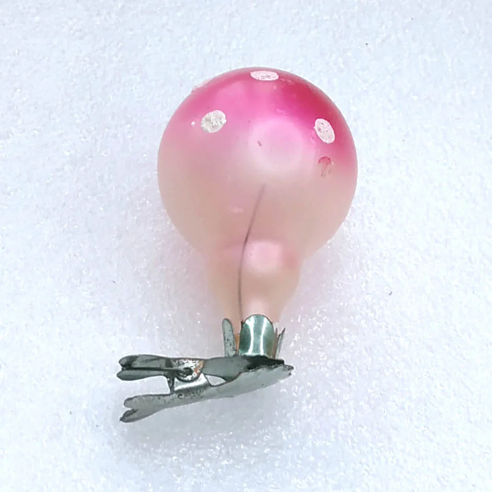 Vintage Glass Christmas Ornament Tree Antique USSR Fly Agaric