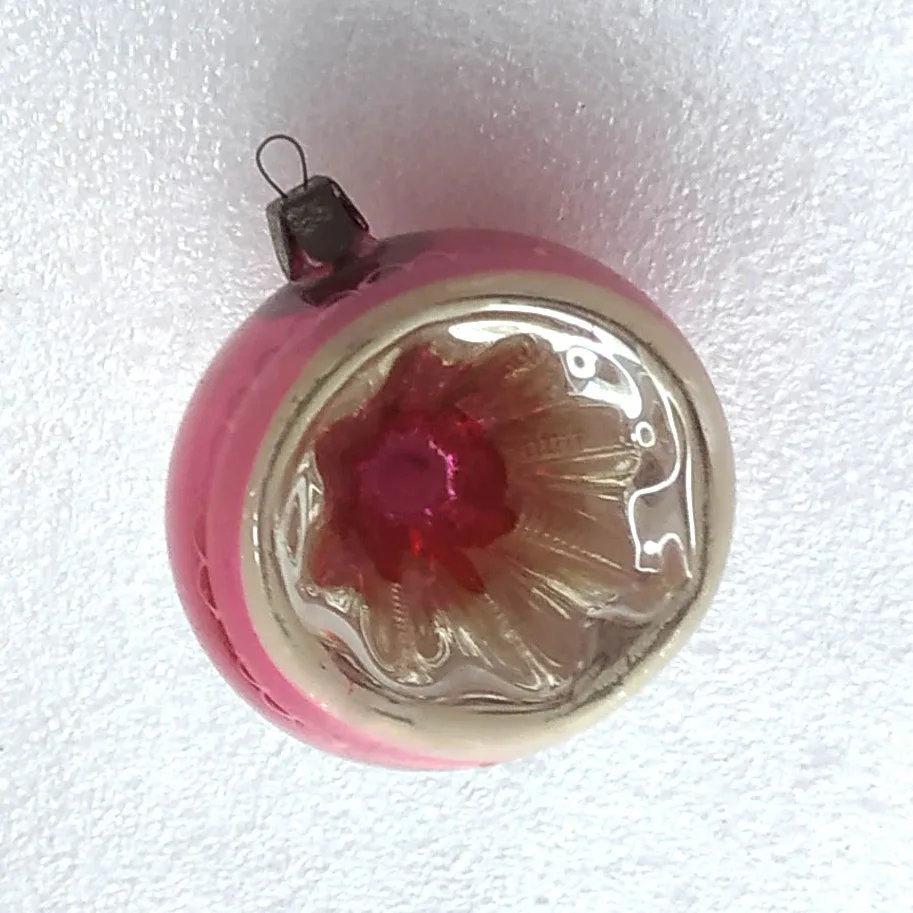 Vintage Mercury Glass Christmas Ornament Tree Antique USSR Decor Lantern