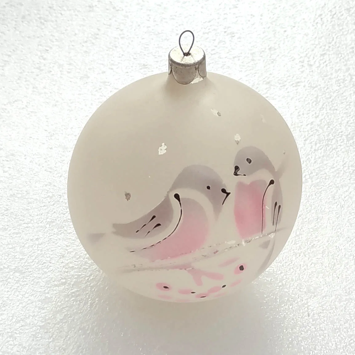 Vintage Glass USSR Christmas Ornament Tree Antique Decor Ball Birds
