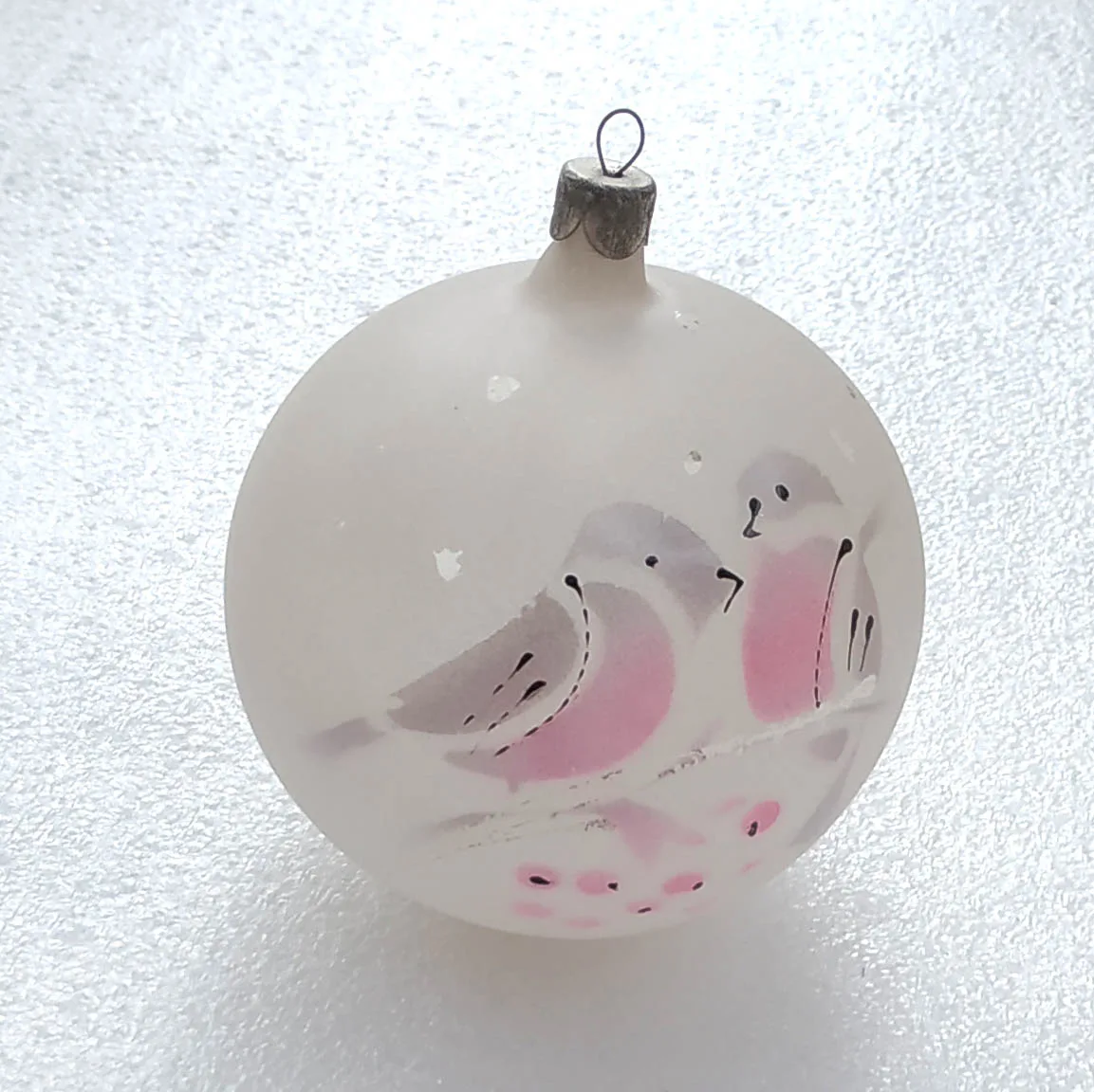 Vintage Glass USSR Christmas Ornament Tree Antique Decor Ball Birds
