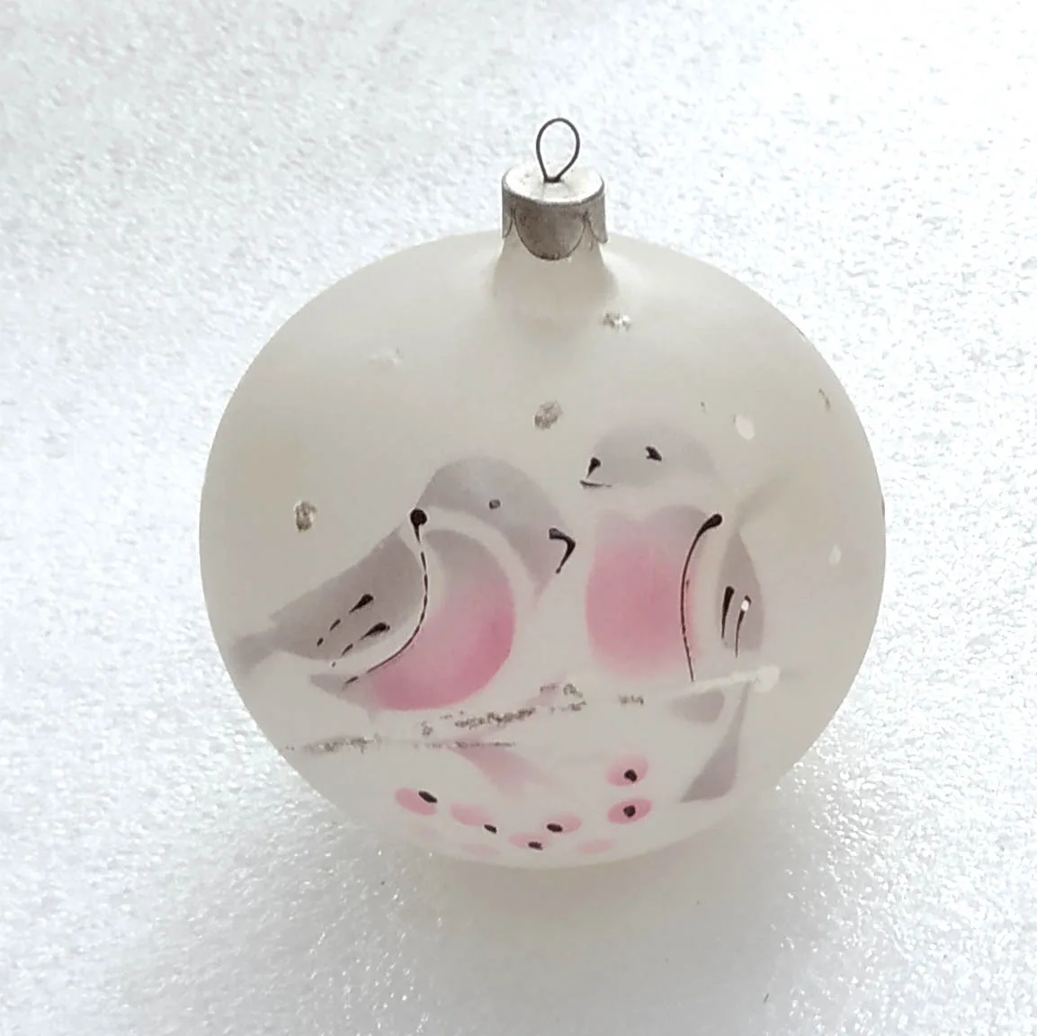 Vintage Glass USSR Christmas Ornament Tree Antique Decor Ball Birds