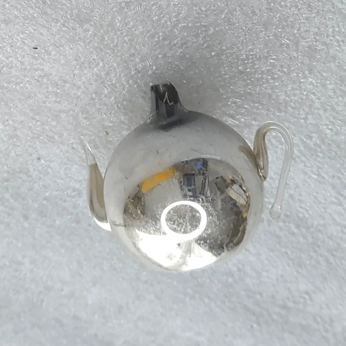 Vintage Mercury Glass Christmas USSR Ornament Antique Teapot