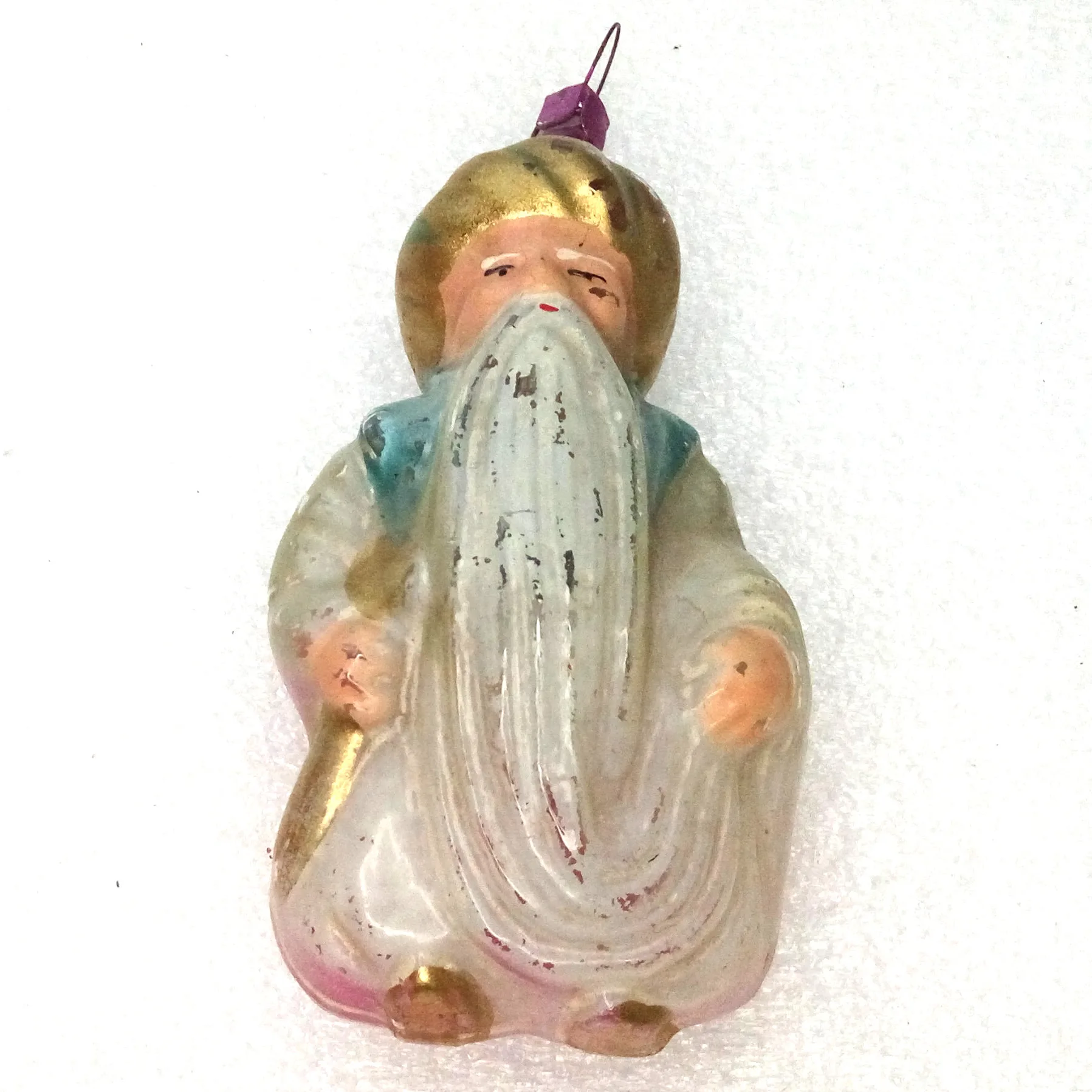 Vintage Antique Glass Christmas Ornament Sultan