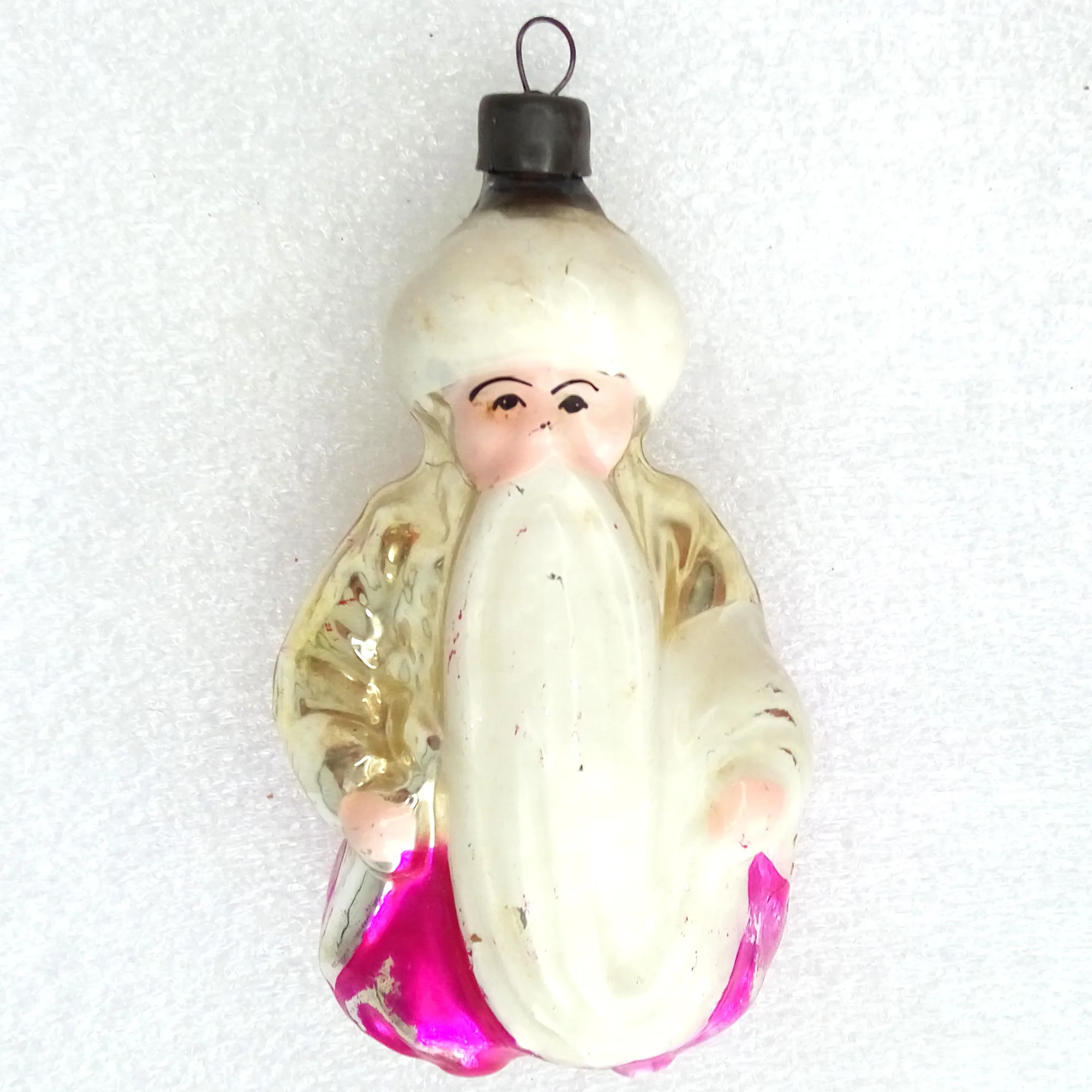 Vintage Ukrainian Glass Christmas Tree Ornament Sultan