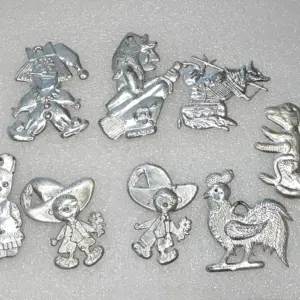 Antique Vintage USSR Plastic Christmas Ornament Decor Fairy Tale Characters