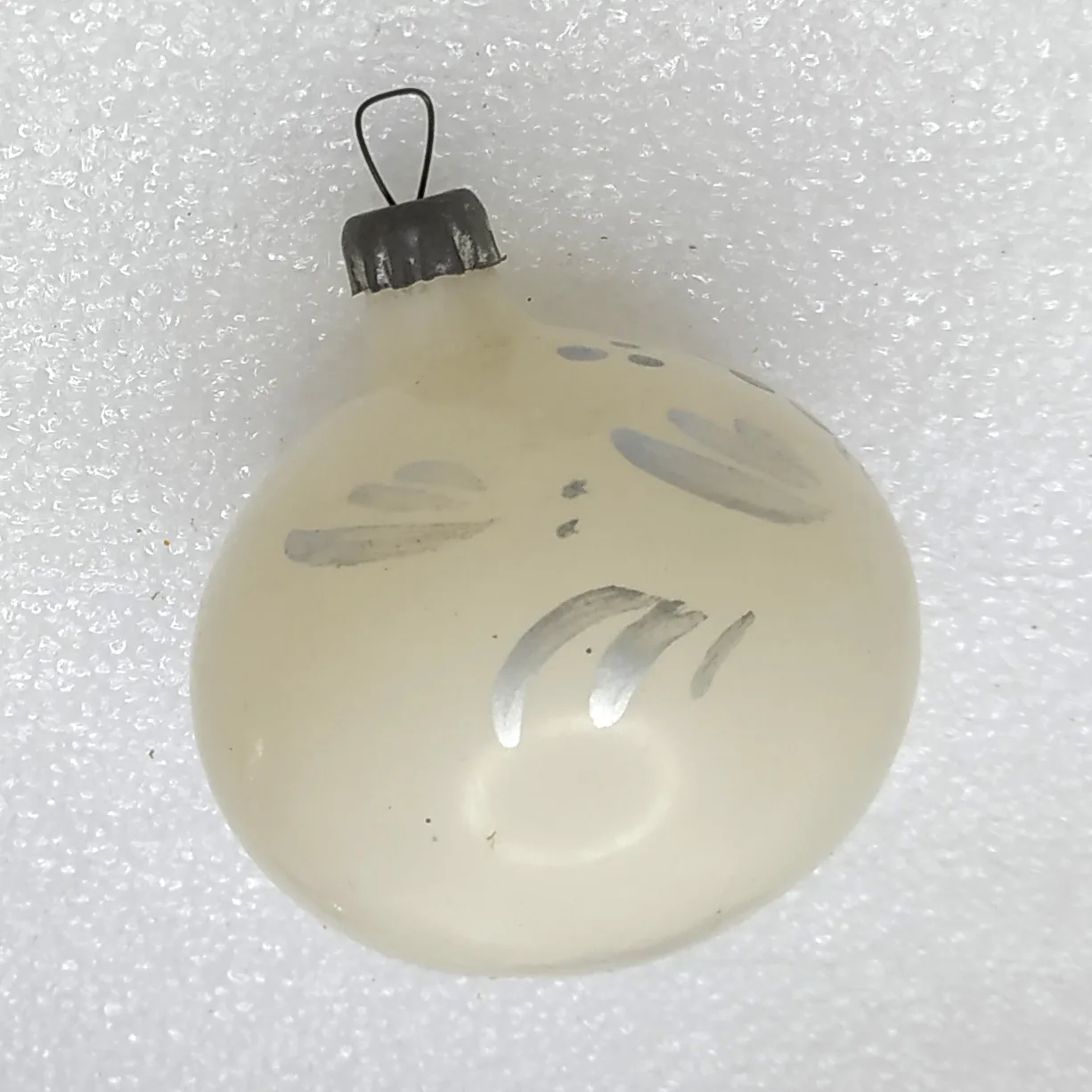 Antique Vintage USSR Glass Christmas Ornament Toy Old Ball