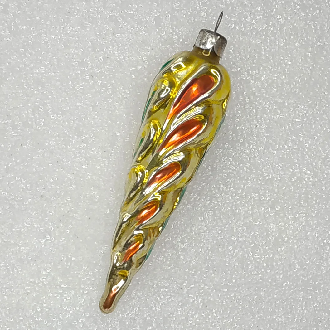 Antique Vintage USSR Glass Christmas Tree Ornament Icicle