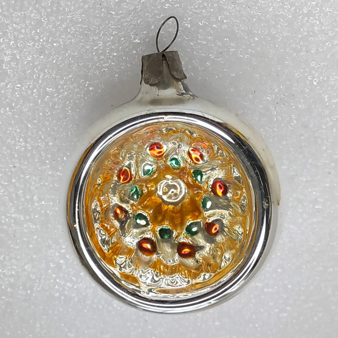 Antique Vintage USSR Mercury Glass Christmas Ornament Lantern