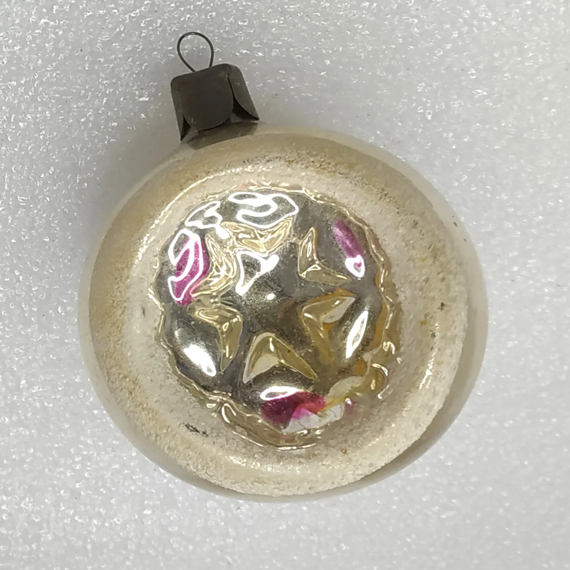 Antique Vintage USSR Mercury Glass Christmas Ornament Lantern