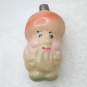 Antique Vintage USSR Glass Christmas Tree Toy Ornament Mushroom