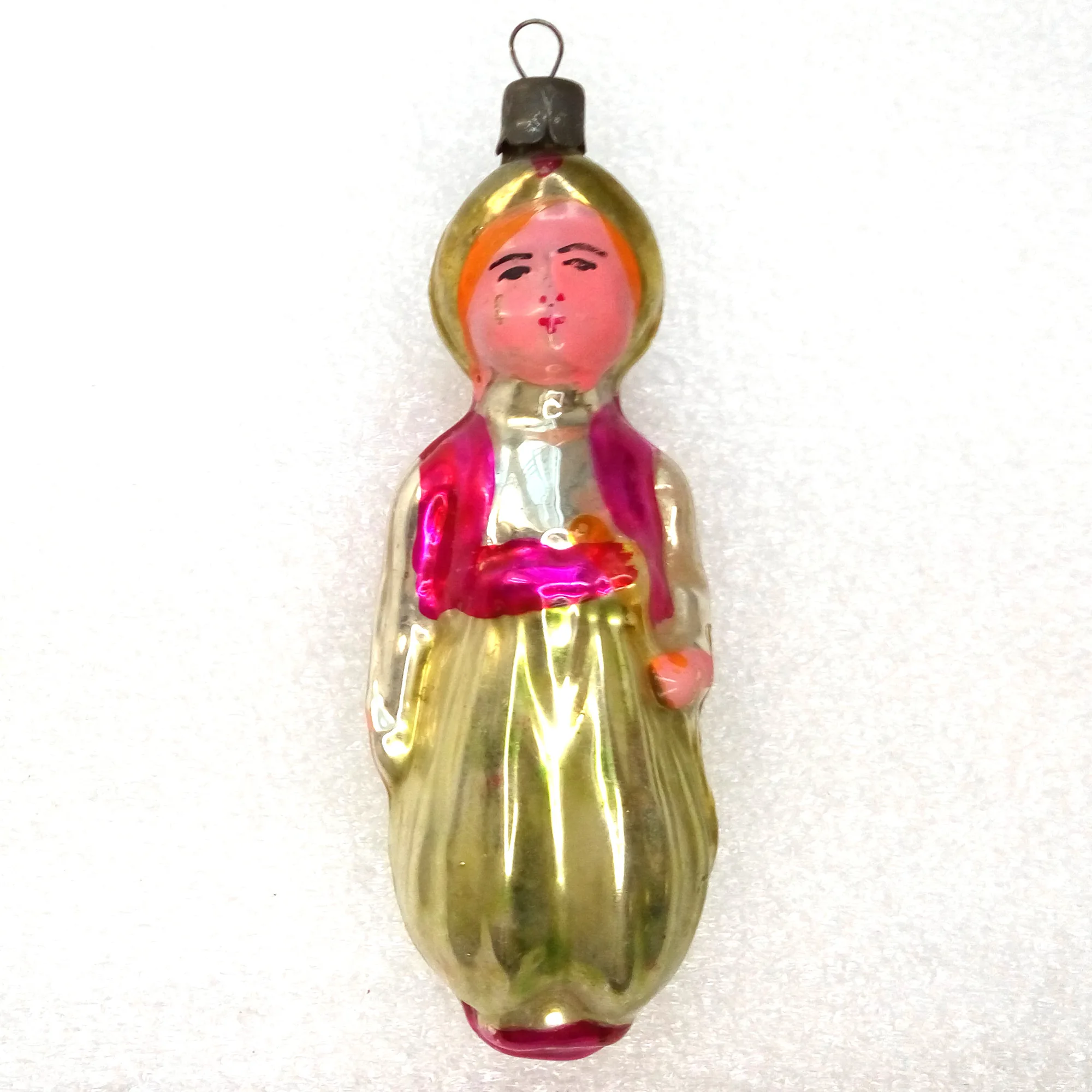 Vintage Ukrainian Glass Christmas Ornaments Aladdin