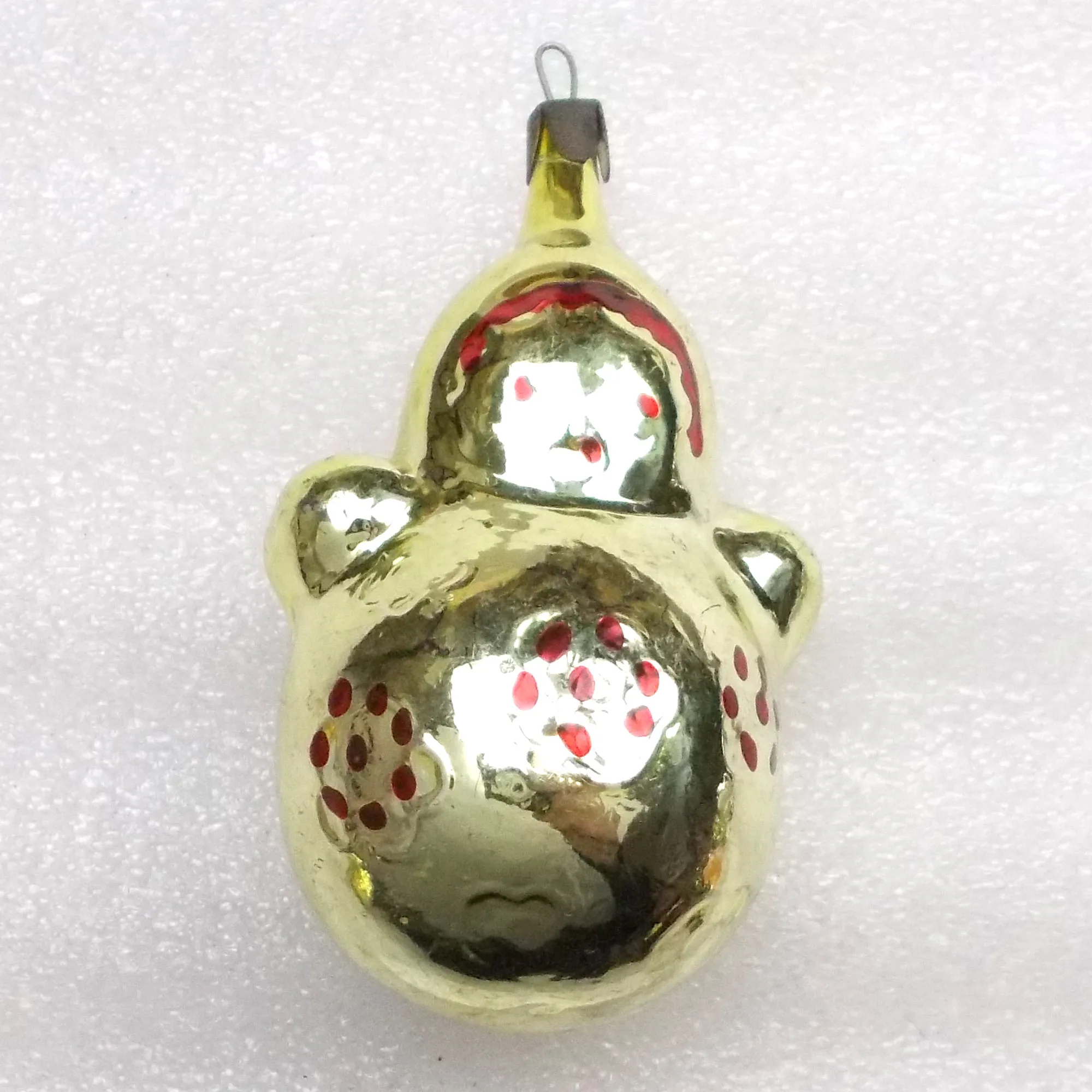 Antique Vintage Glass USSR Christmas Ornament Nesting Doll