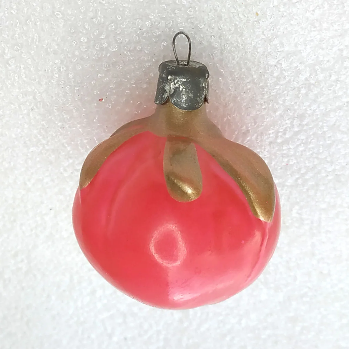 Antique Vintage Glass USSR Christmas Ornament Tomato