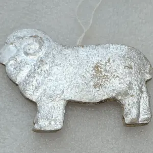Antique Vintage Cardboard Dresden Christmas Ornament Ram