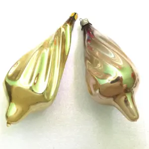 Set of 2 Vintage Christmas Glass USSR Ornament Big Icicles