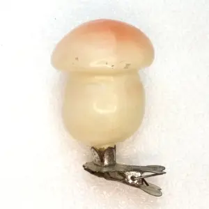 Vintage Glass Christmas Ornament Tree Mushroom