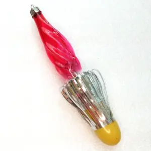 Vintage Glass USSR Christmas Ornament Old Icicle