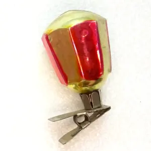 Vintage Glass USSR Christmas Ornament Street Light