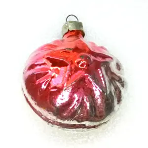 Vintage USSR Glass Christmas Ornament Star