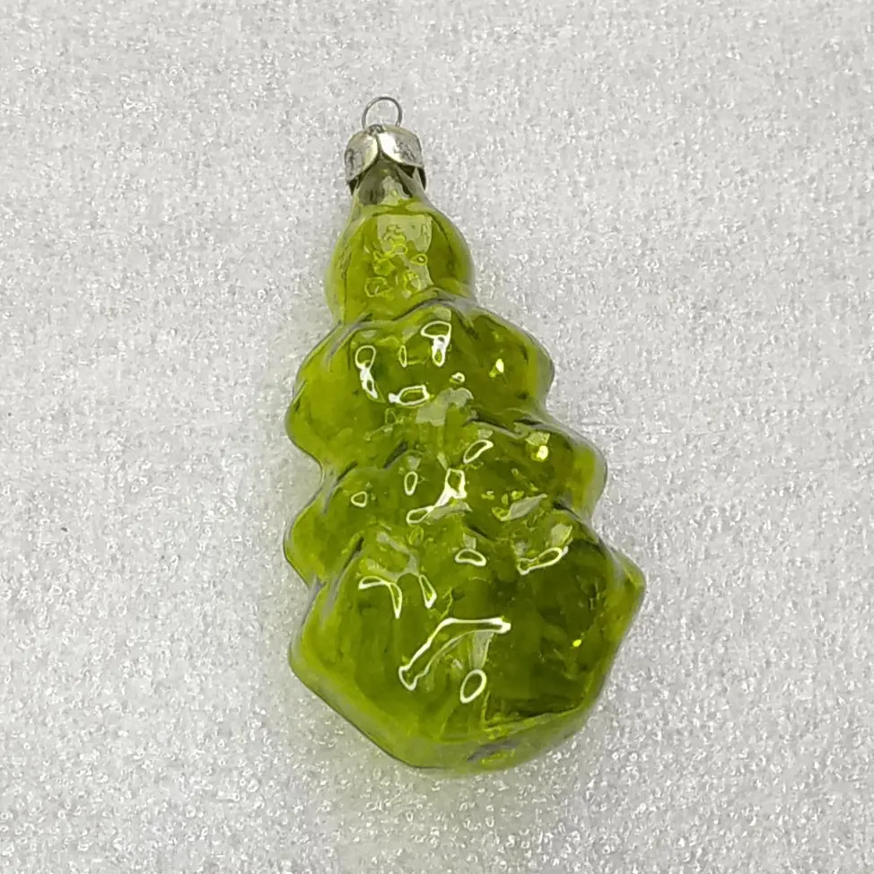 Vintage Soviet Glass Christmas Ornament Figural Retro