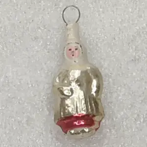 Miniature Vintage Soviet Glass Christmas Ornament Little Girl / Child Figural Re
