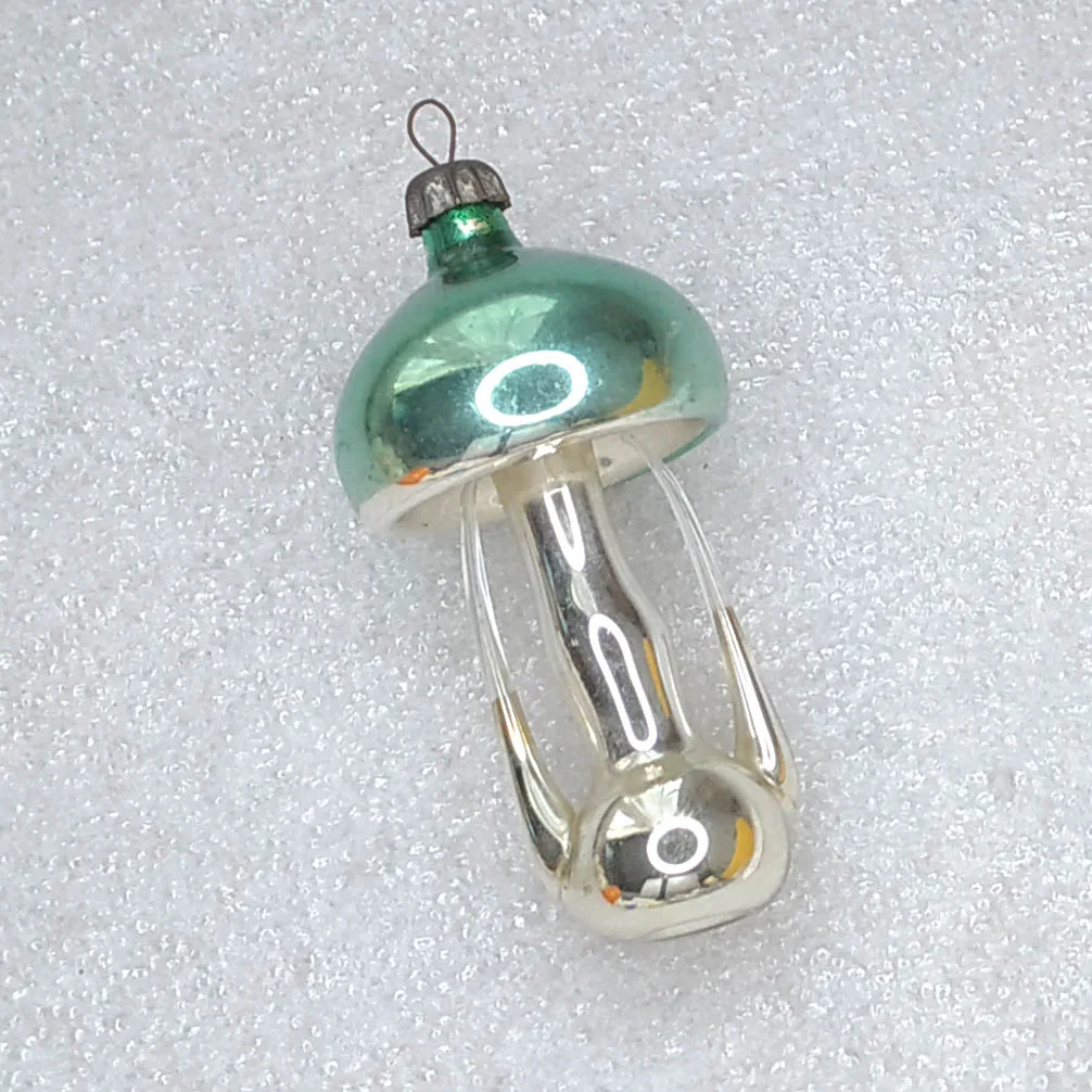 Vintage Mercury Glass Christmas Ornament USSR Tree Antique Decor Floor Lamp