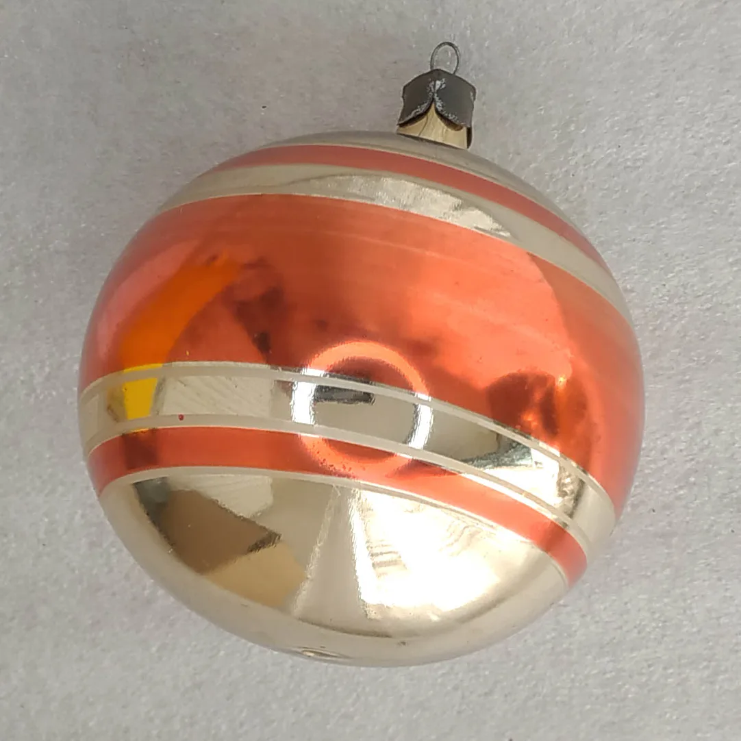 Vintage Mercury Glass Christmas Ornament Tree Antique USSR Ball