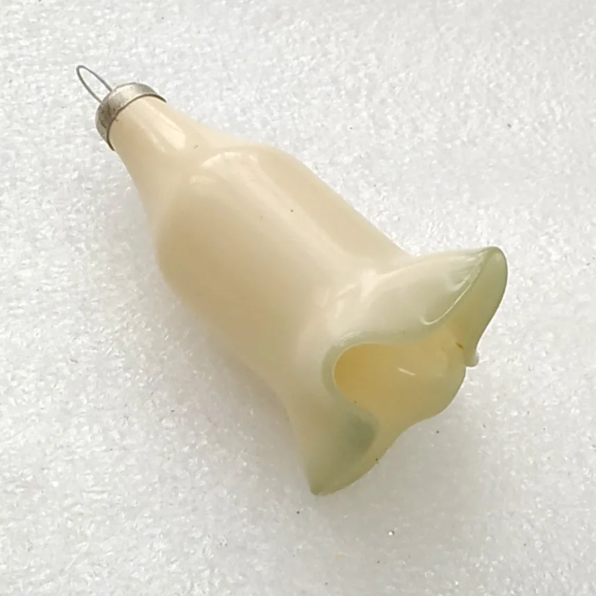 Vintage Flower Christmas Glass Ornament Russian Tree Antique Old