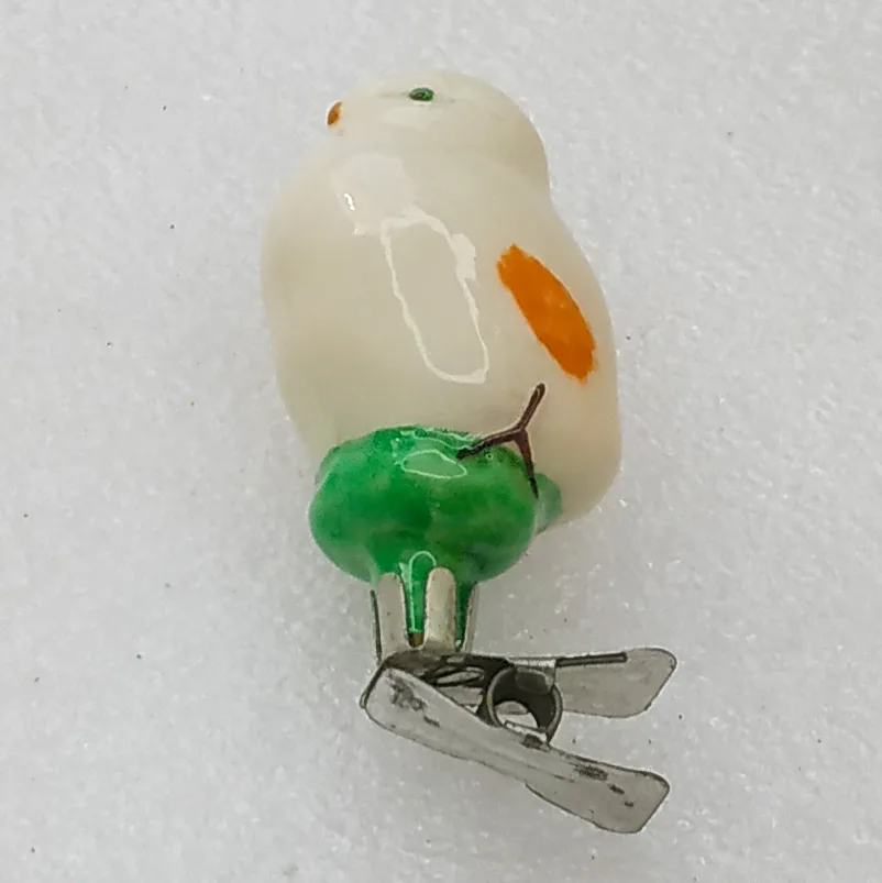 Antique Vintage Glass Christmas Ornament Tree USSR Chicken