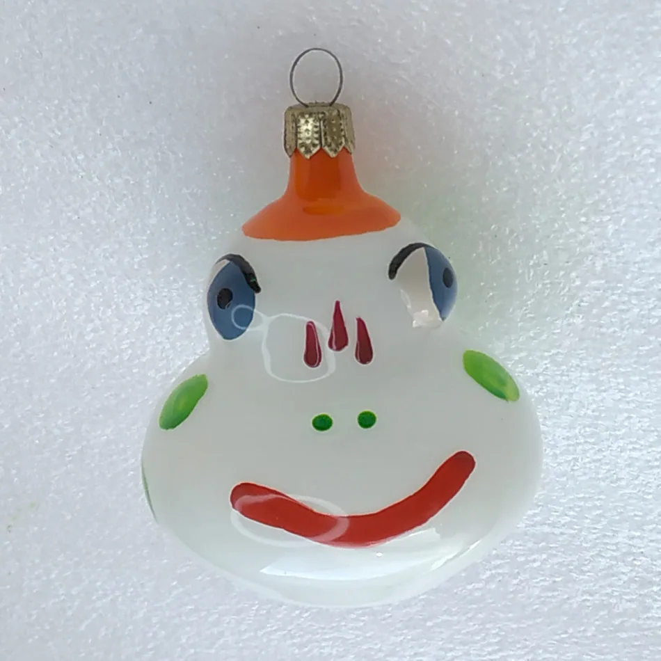 Vintage Frog Glass Christmas Ornament Russian Tree Antique Decor