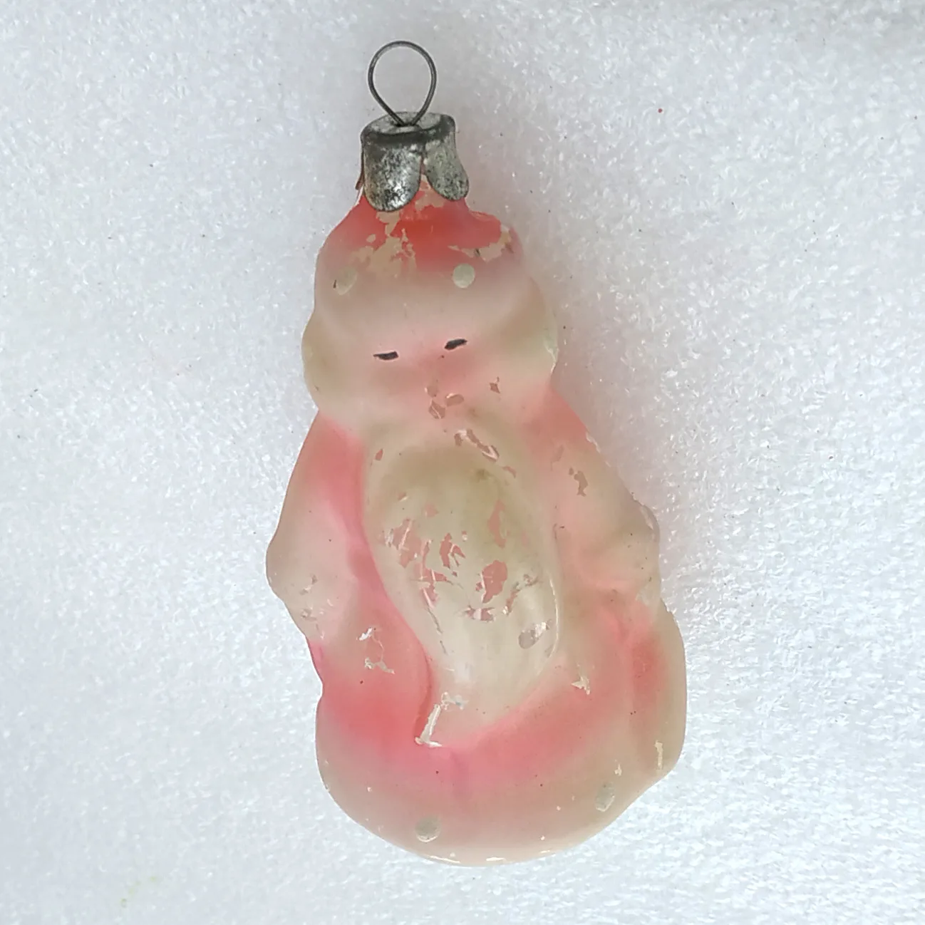 Vintage Santa Christmas Glass Ornament Russian Antique