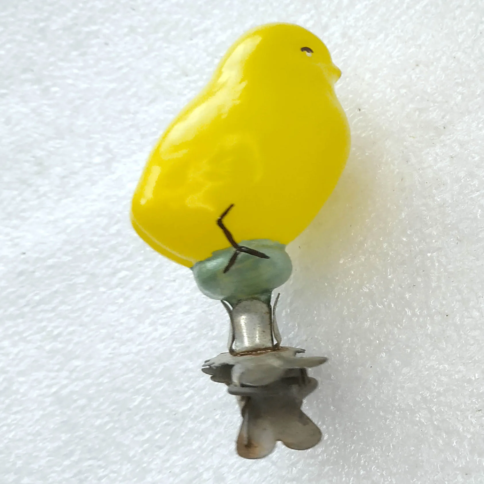 Vintage Glass Christmas Ornament USSR Tree Toy Decor Chicken