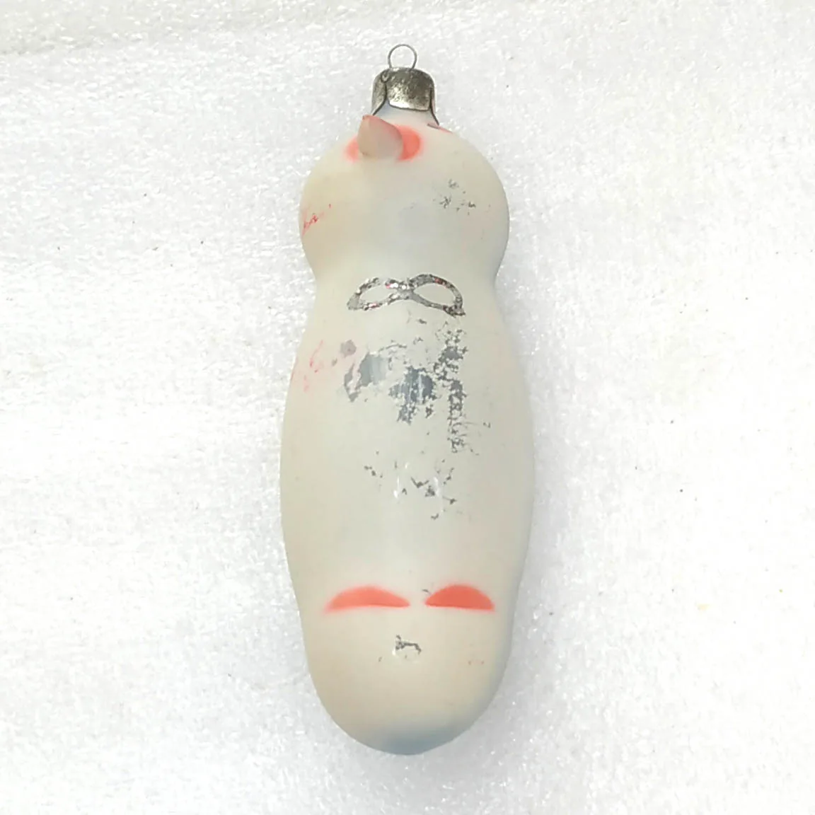 Vintage Glass Christmas Ornament USSR Penguin