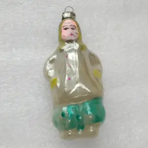 Vintage Mercury Glass Christmas Ornament USSR Tree Antique Decor Woman
