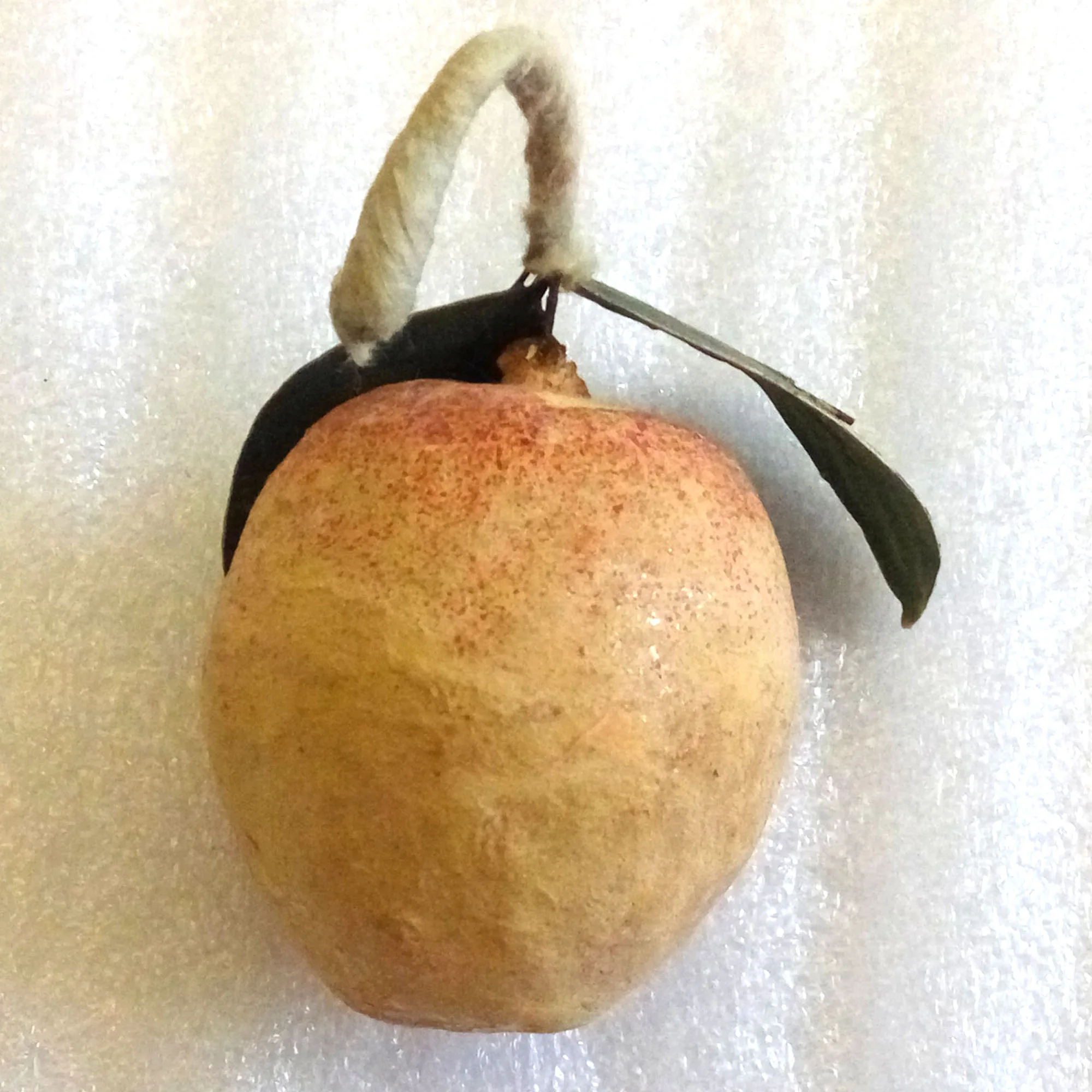 Vintage Paper Mache USSR Christmas Ornament Apple