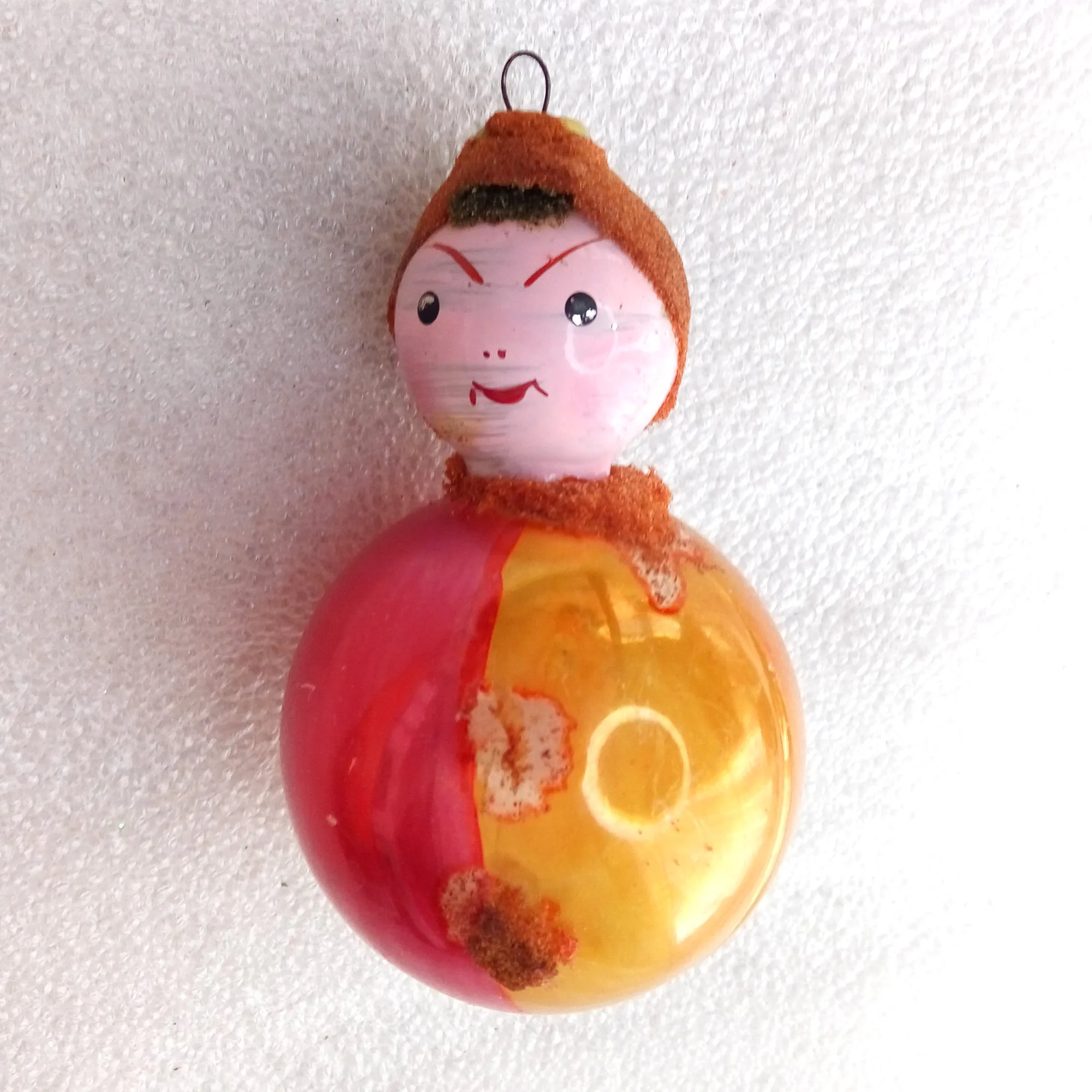Antique Vintage Glass Christmas Ornament Doll