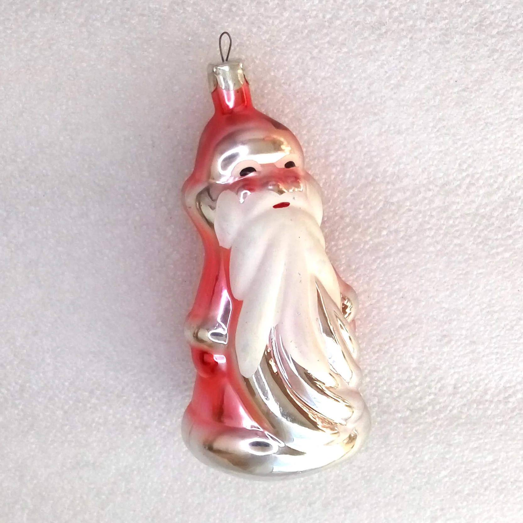Antique Vintage Glass Christmas Ornament Santa Claus