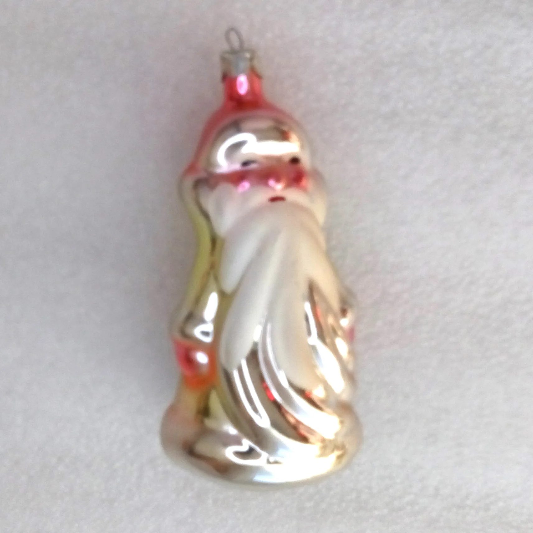 Antique Vintage Glass Christmas Ornament Santa Claus