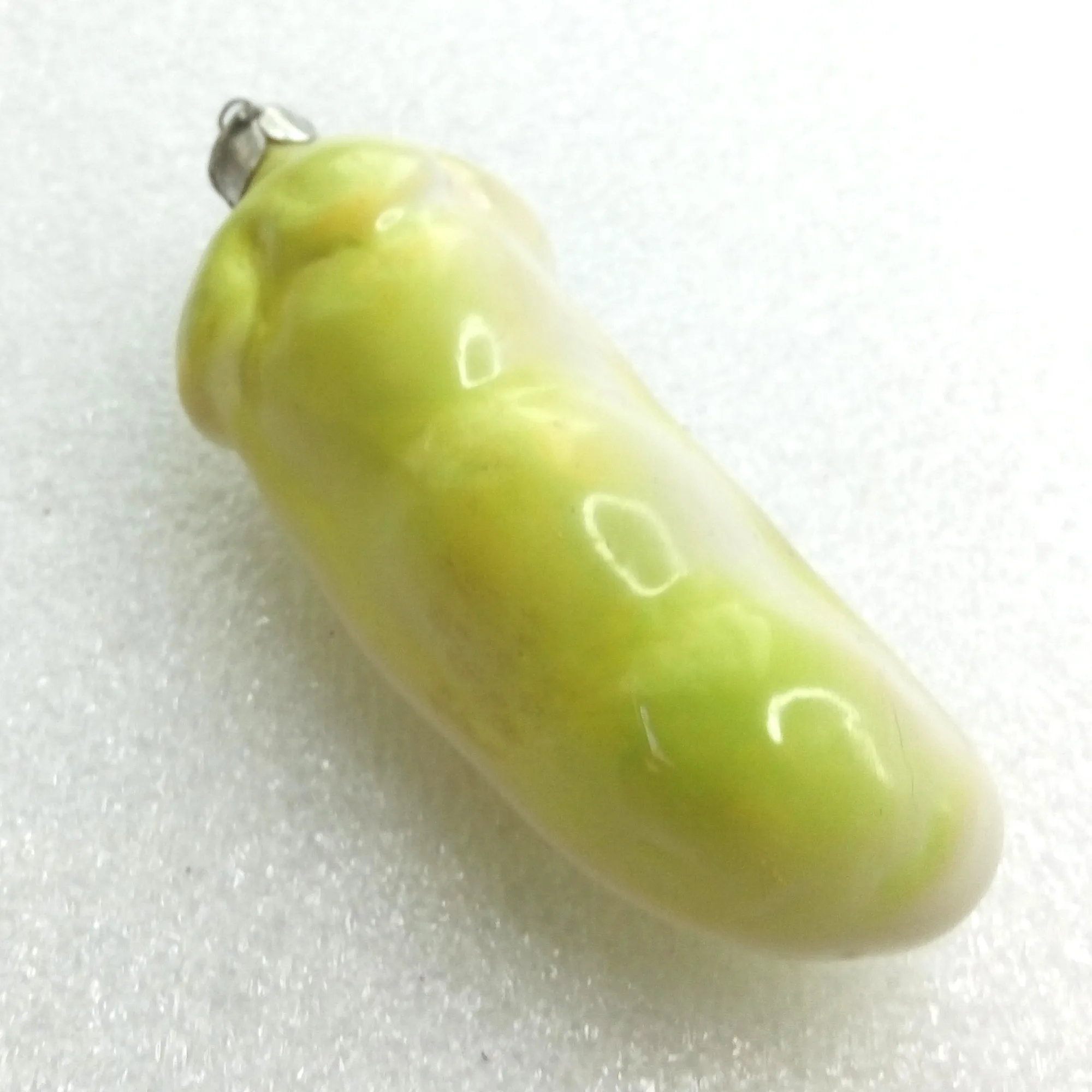 Old Antique Vintage Glass Christmas Ornament Bean